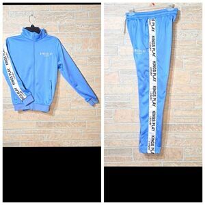 KINGSPLAY TRACK SUIT LIGHT BLUE ZIP